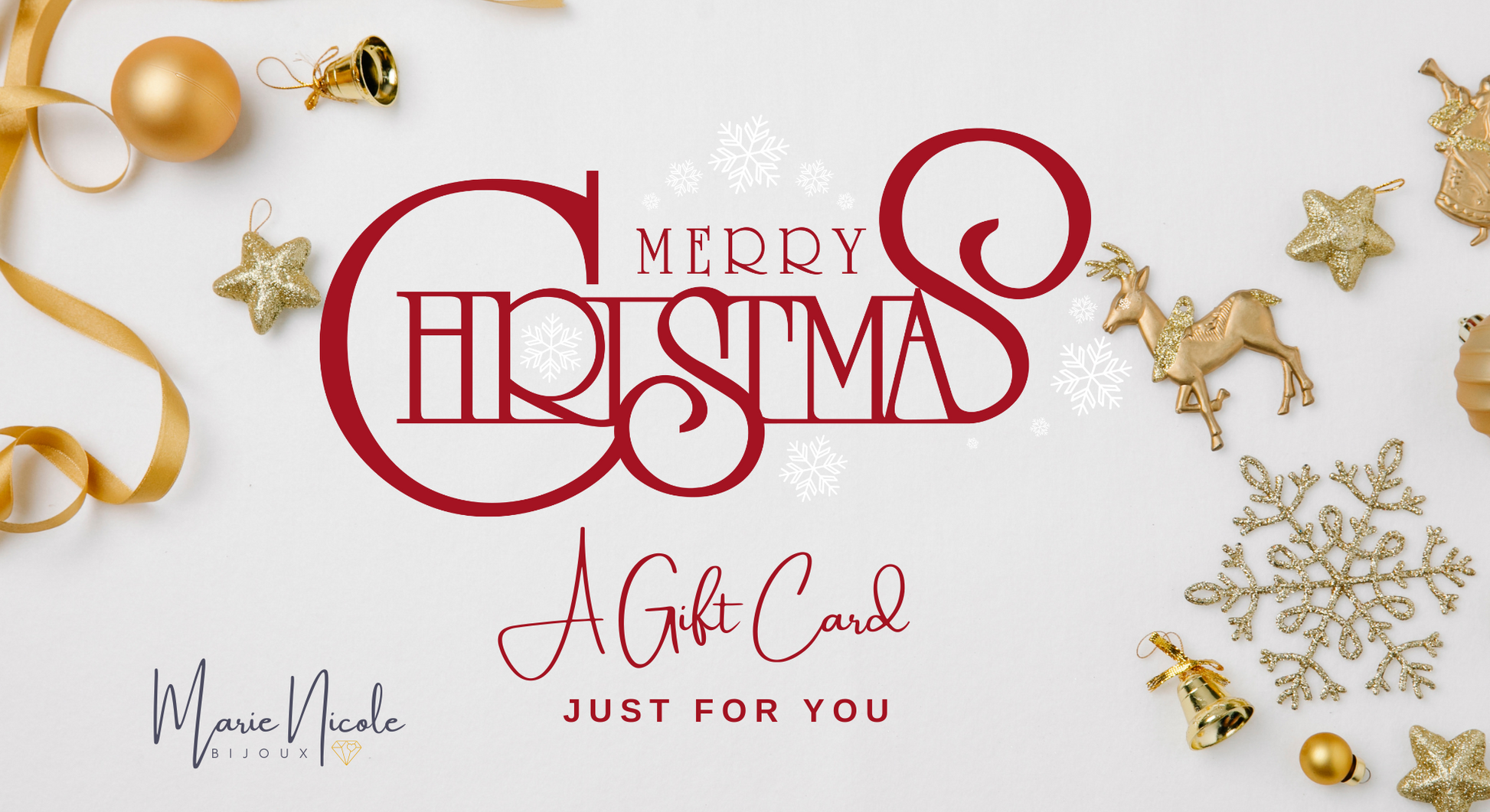 Christmas Gift Card from Marie Nicole Bijoux