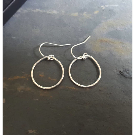 Silver teardrop earrings