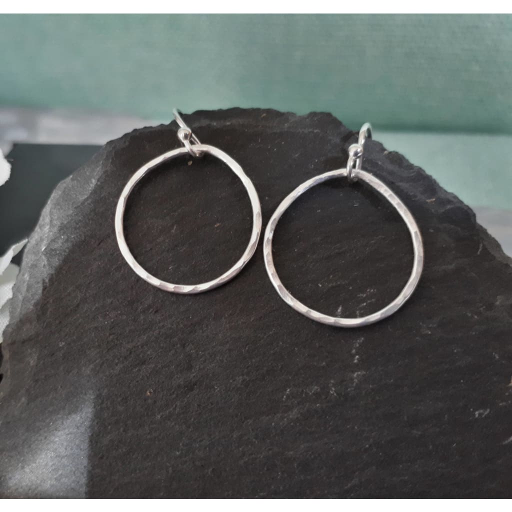 Silver teardrop earrings