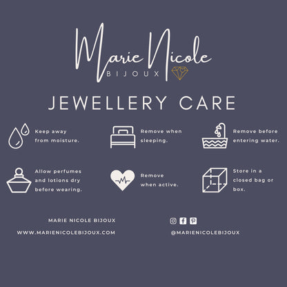 Marie Nicole Bijoux - Infogram on how to care for your jewellery