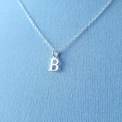 Sterling Silver Initial Necklace  - personalised jewellery gift for her