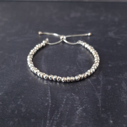 Stylish Mens Sterling Silver Slider Bracelet - Perfect for Anniversaries or Gifts for Him