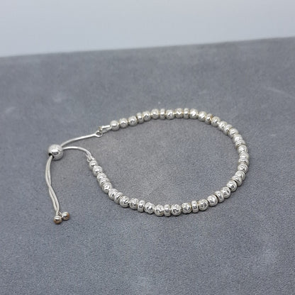 Stylish Mens Sterling Silver Slider Bracelet - Perfect for Anniversaries or Gifts for Him