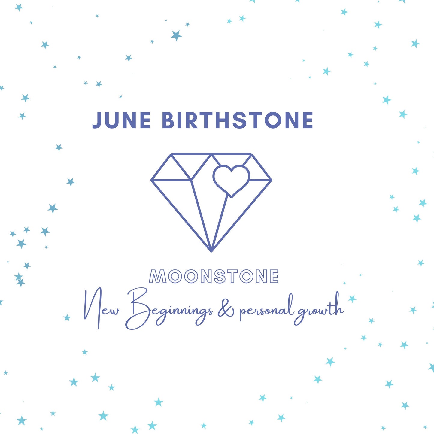 June Birthstone Moonstone Necklace in Sterling Silver - Personalised Initial Necklace and Birthday Gift for Her - Gemini Gifts