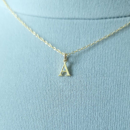 Gold Vermeil Initial necklace - personalised jewellery gift for her