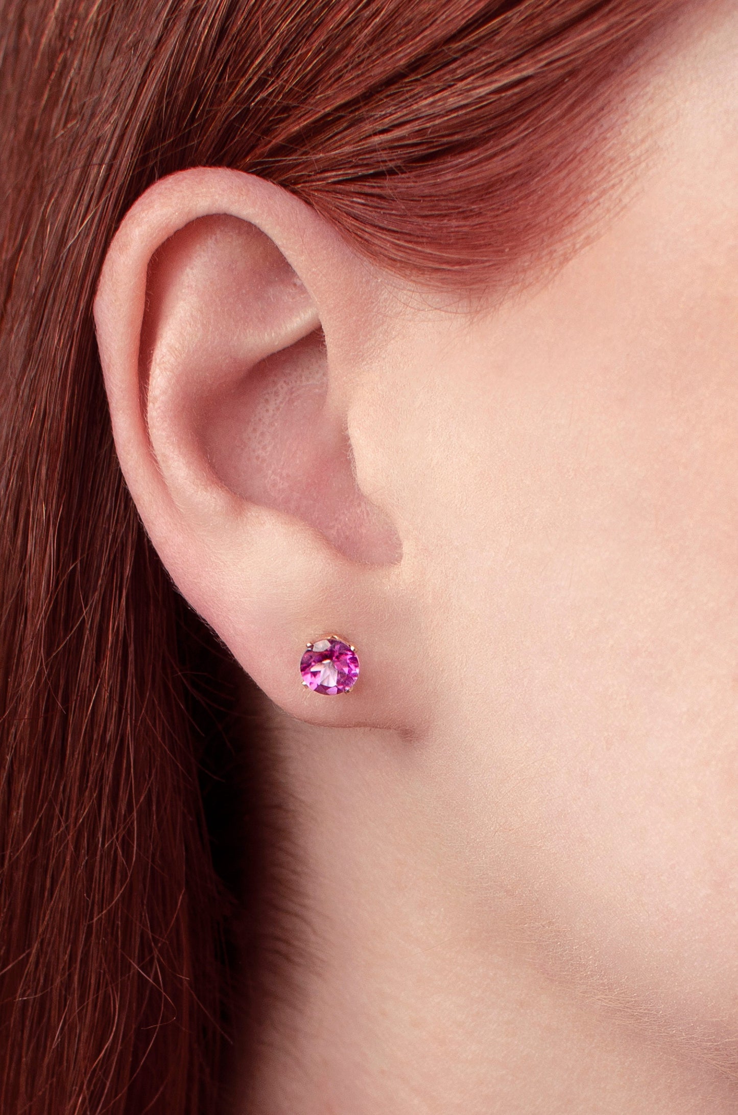 Pink Topaz stud earrings 14k gold filled or sterling silver, Scorpio gift, Zodiac birthstone earrings studs, November birthstone earrings