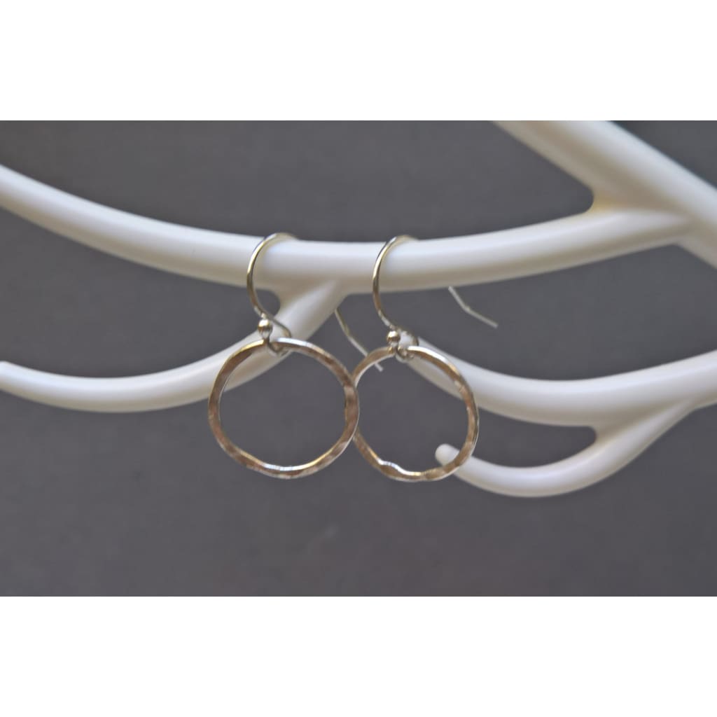 Silver hoop earrings small