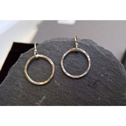 Silver hoop earrings small