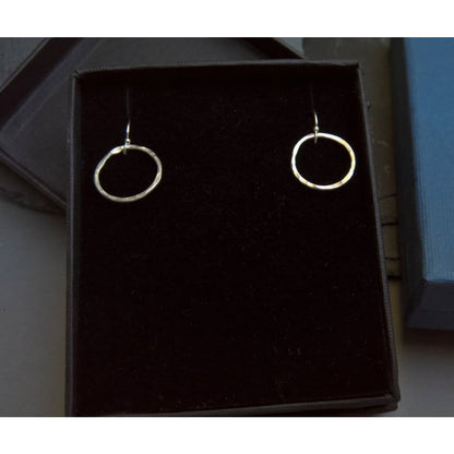 Silver hoop earrings small